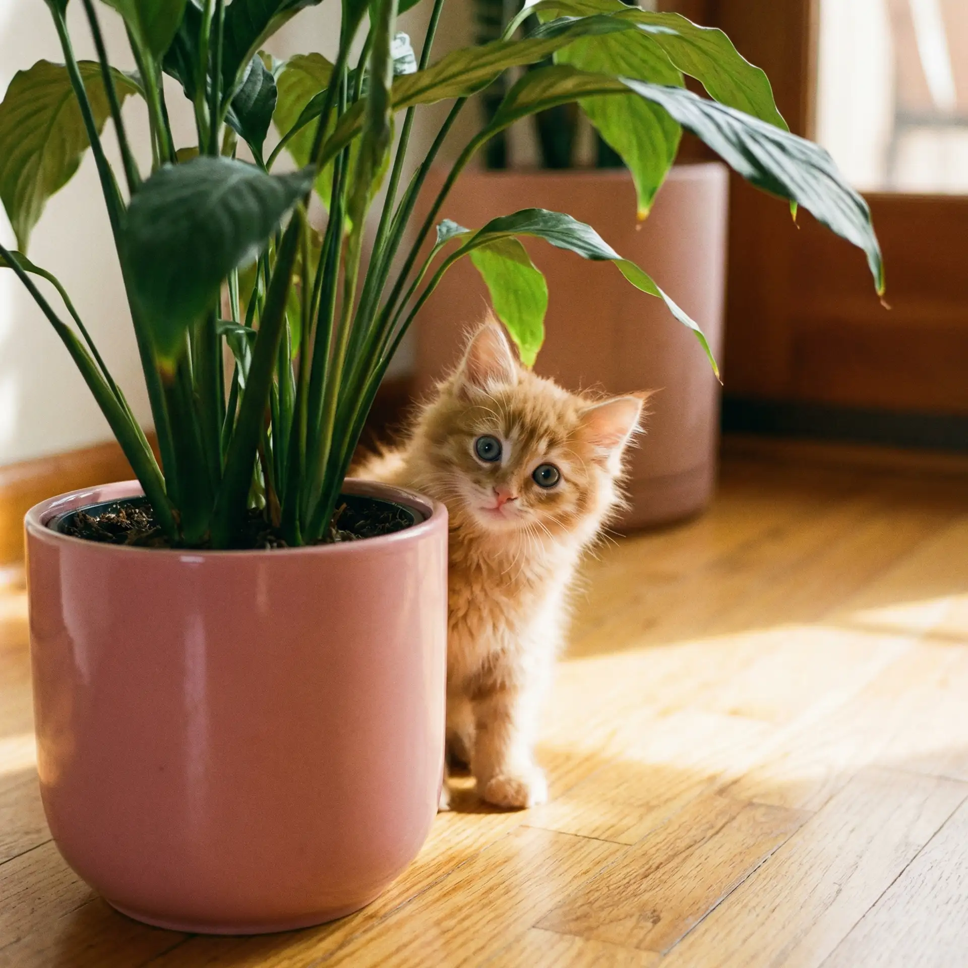 小猫从花盆后探头 - 张津瑜网盘